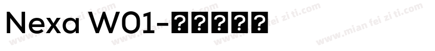 Nexa W01字体转换